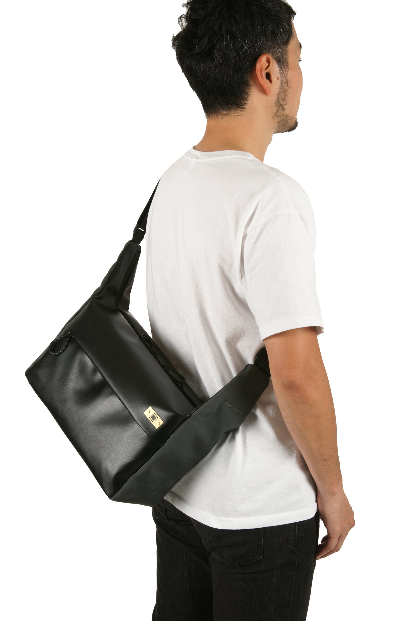 ACAM-BS0002 BKGY, Basalt-Schultertasche, schwarz/grau