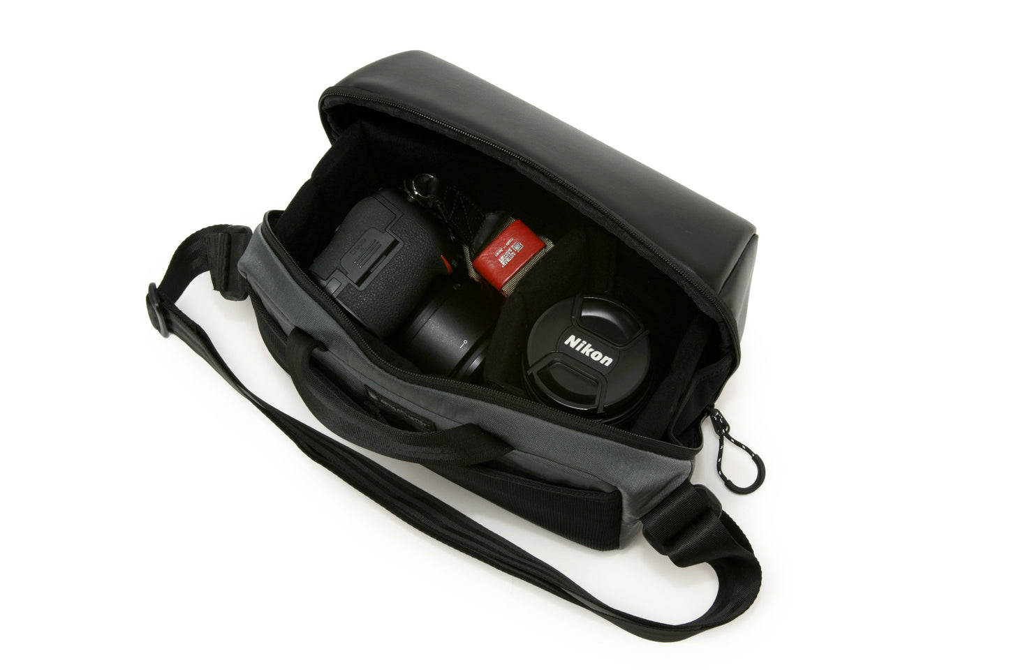 ACAM-BS0003 BKGY, Basalt-Slingtasche, schwarz/grau