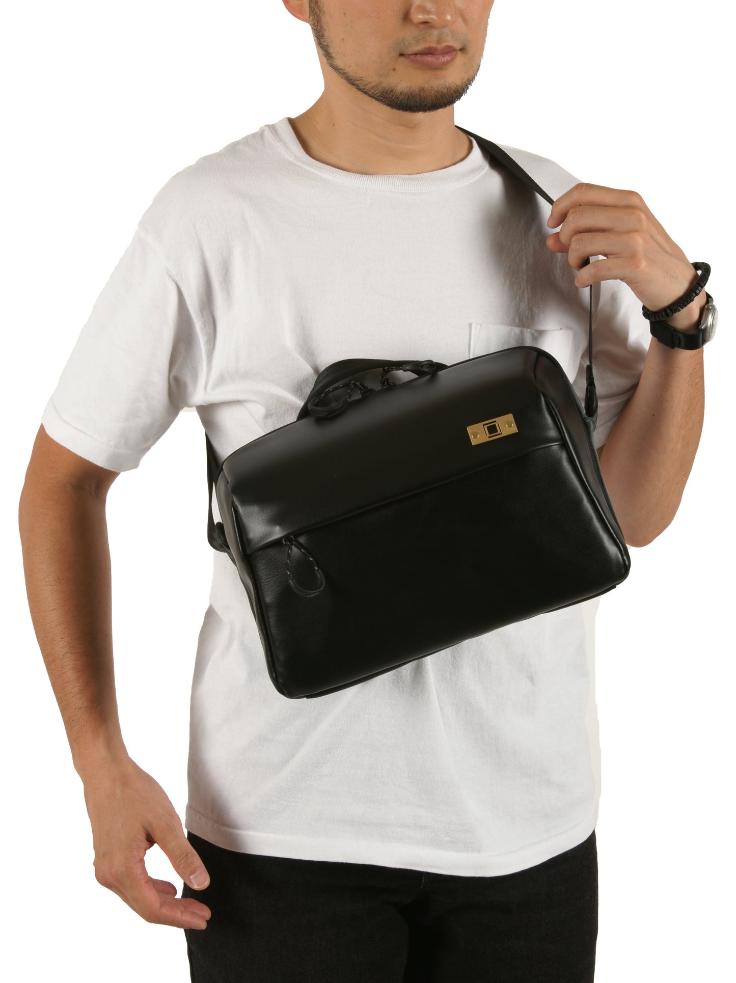 ACAM-BS0003 BKGY, Basalt-Slingtasche, schwarz/grau