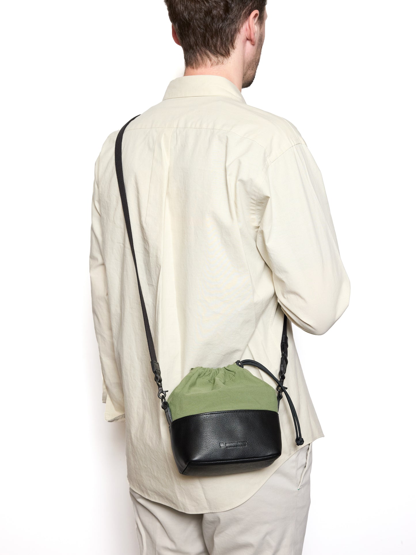 ACAM-CP210 Kameratasche aus Leder/Stoff-Kombination