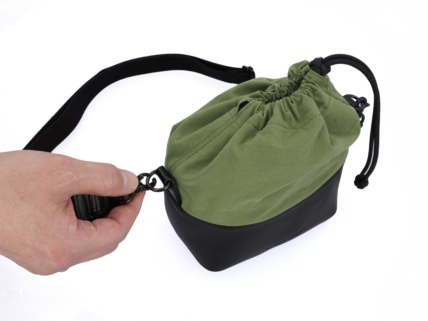 ACAM-CP210 Kameratasche aus Leder/Stoff-Kombination