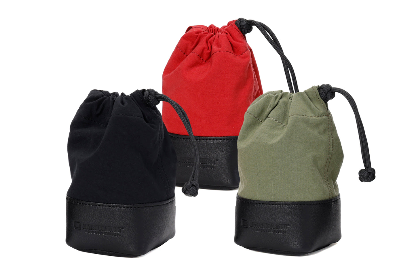 ACAM-LP140, Objektiv-Tasche aus Echtleder und Textilgewebe, Größe M