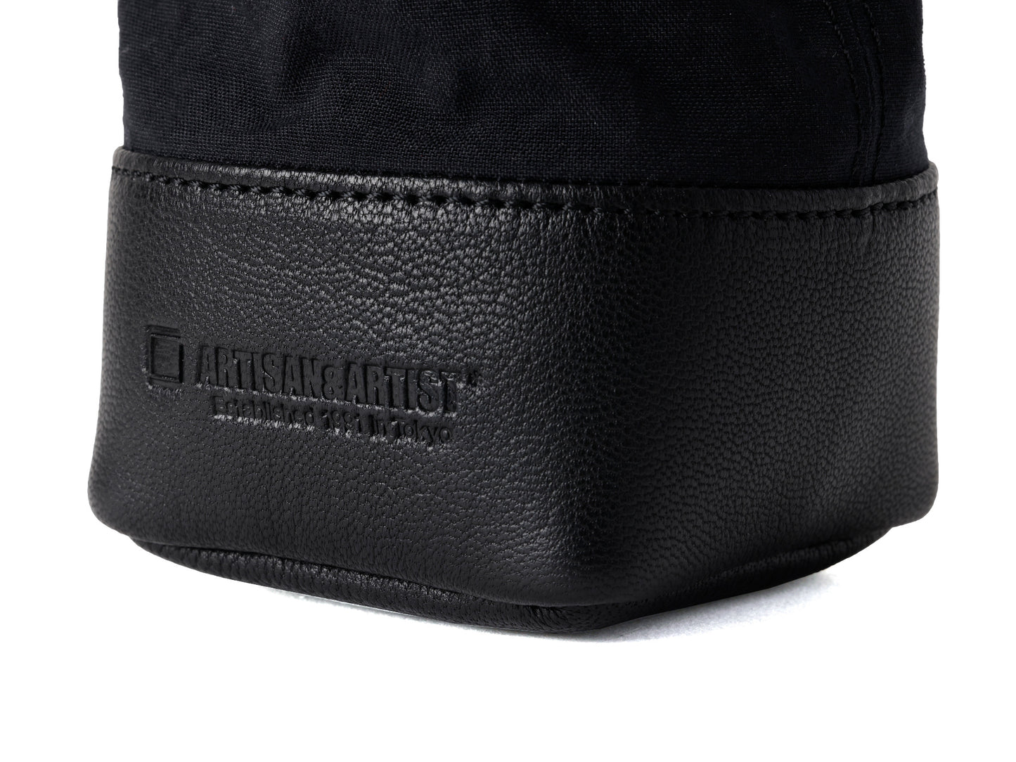 ACAM-LP140, Objektiv-Tasche aus Echtleder und Textilgewebe, Größe M