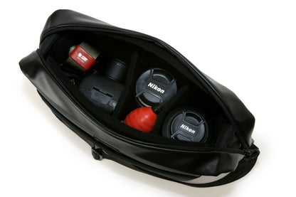 ACAM-BS0002 BKGY, Basalt-Schultertasche, schwarz/grau