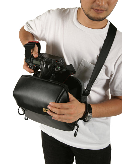 ACAM-BS0003 BKGY, Basalt-Slingtasche, schwarz/grau