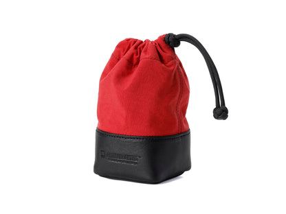 ACAM-LP140, Objektiv-Tasche aus Echtleder und Textilgewebe, Größe M
