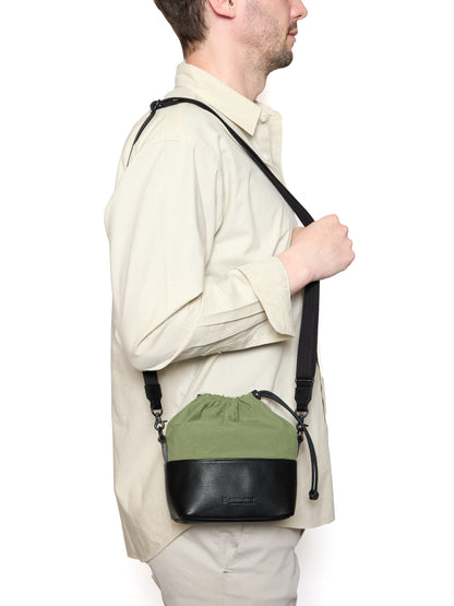 ACAM-CP210 Kameratasche aus Leder/Stoff-Kombination