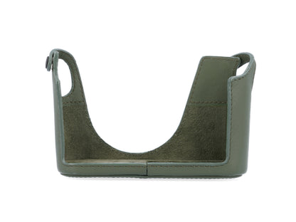 LMB-Q123 BLK, Leder-Halfcase, schwarz