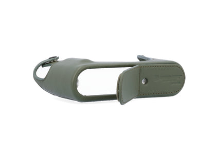 LMB-Q123 BLK, Leder-Halfcase, schwarz