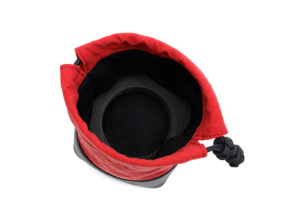 ACAM-LP140, Objektiv-Tasche aus Echtleder und Textilgewebe, Größe M
